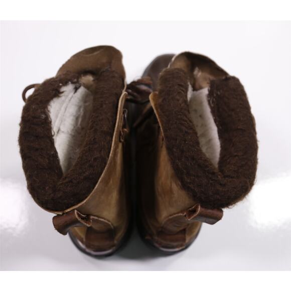 Sorel Bighorn Brown Green Fleece Lined Rubber Winter Snow Boots Mens 11 - Picture 5 of 11